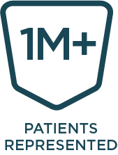 1 million patients represented